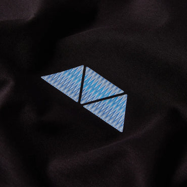 Mosquito Azure Triangle (Blue) T-Shirt - Black