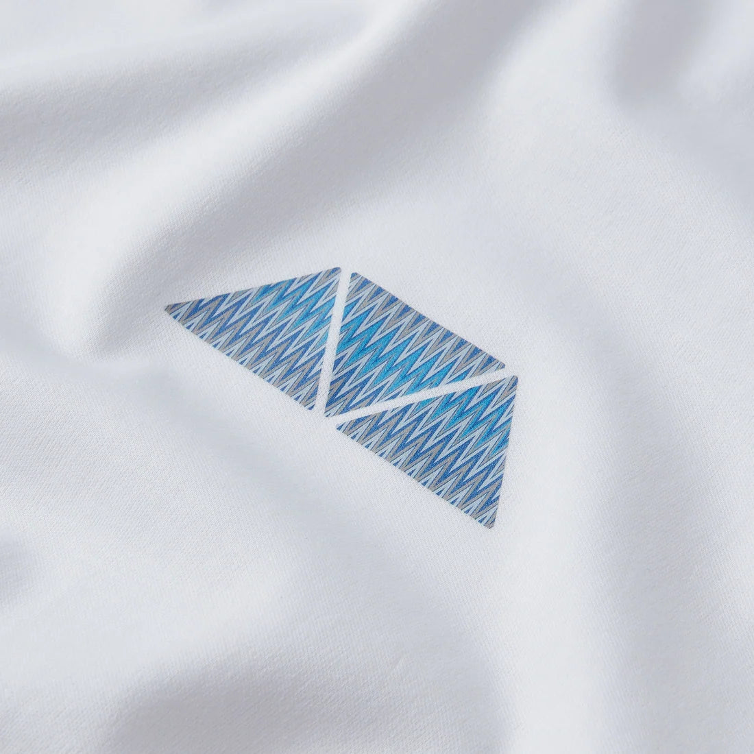 Mosquito Azure Triangle (Blue) T-Shirt - White