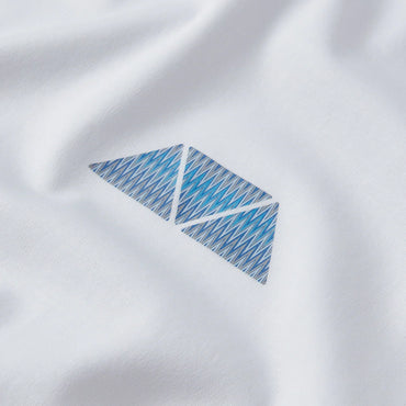 Mosquito Azure Triangle (Blue) T-Shirt - White