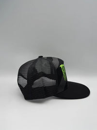 Monster Fox Flat Peak Cap - Black/grey