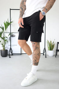Capo Utility Cargo Shorts - Black