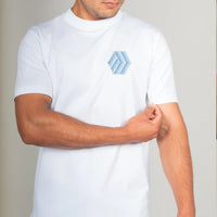 Lanka 3D Cube Stitch T-Shirt - White