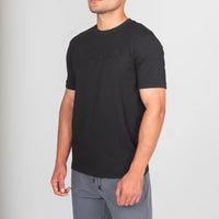 Lanka Diamond Stitch T-Shirt - Black