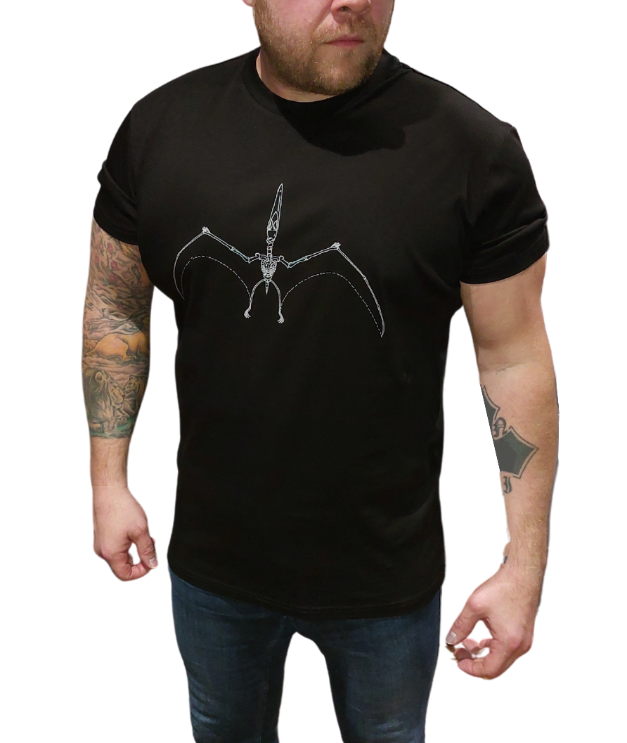 White Threads Pterodactyl Dino Tee Black