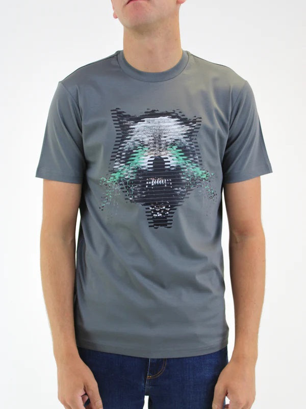 White Threads Electric Wolf T-Shirt - Grey