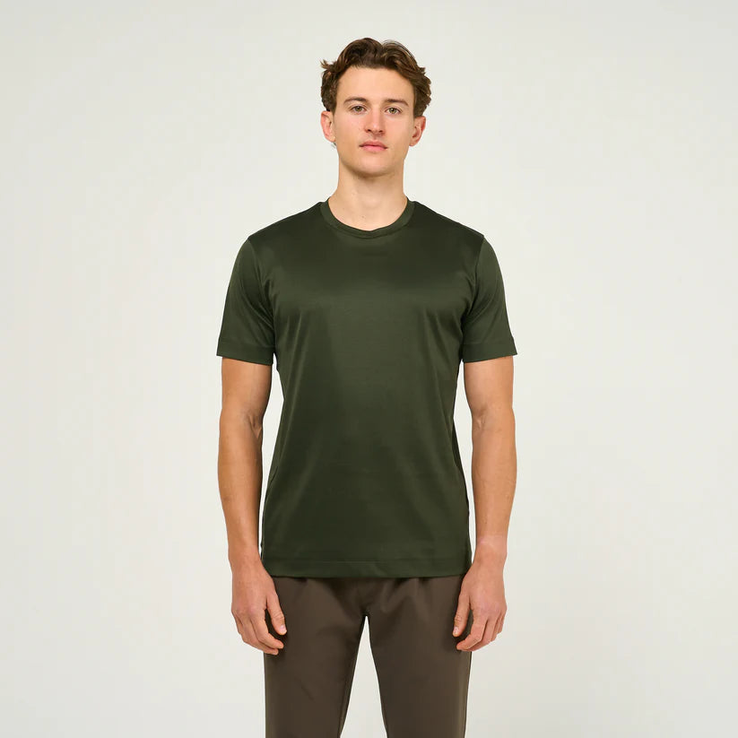 Loiano Egyptian Cotton T-Shirt - Forest Green