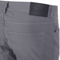 Gray pants with a black 'BOSS' label on the waistband.