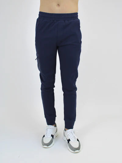 White Threads, Navy Premium Joggers