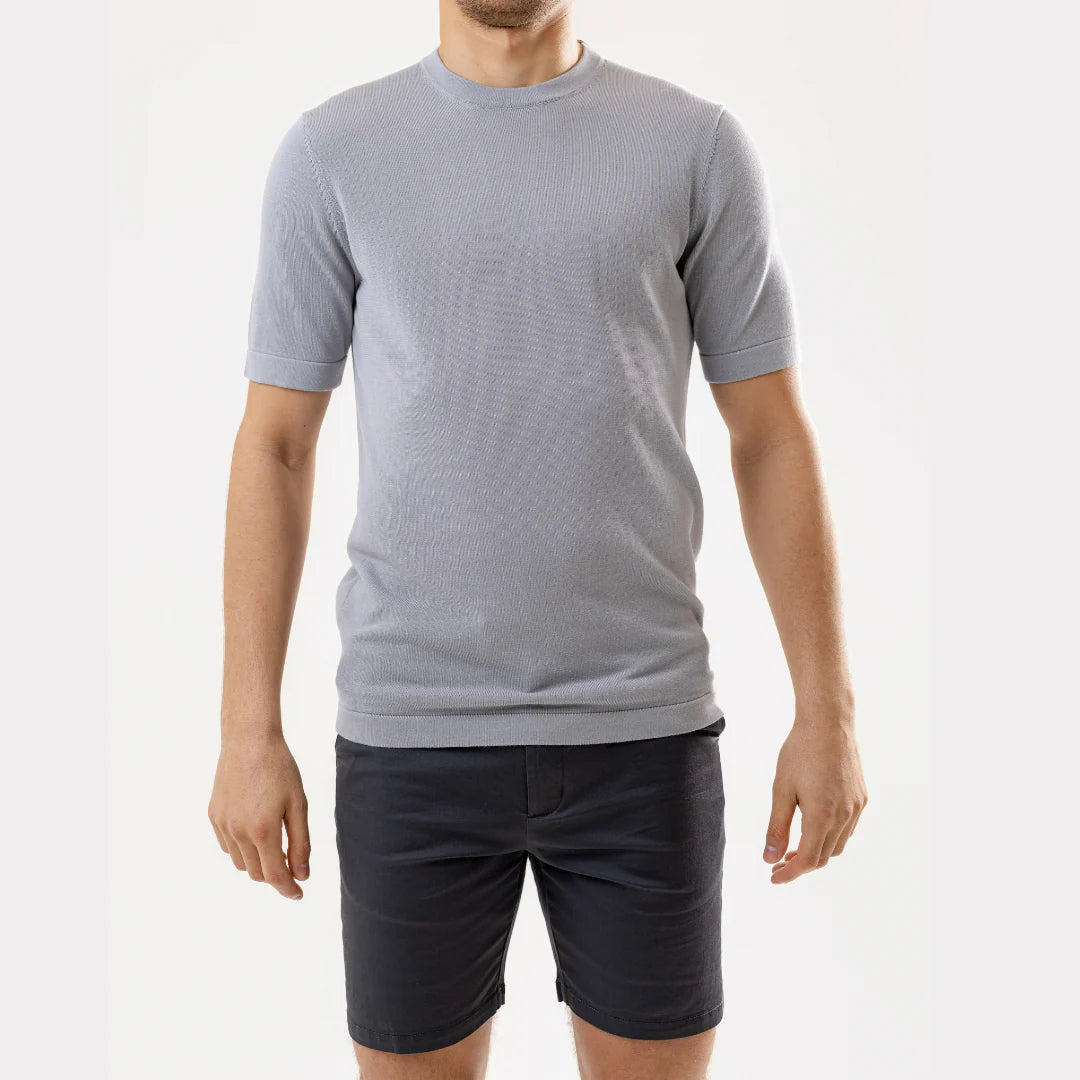 Lanka Cotton Silk T-Shirt - Stone