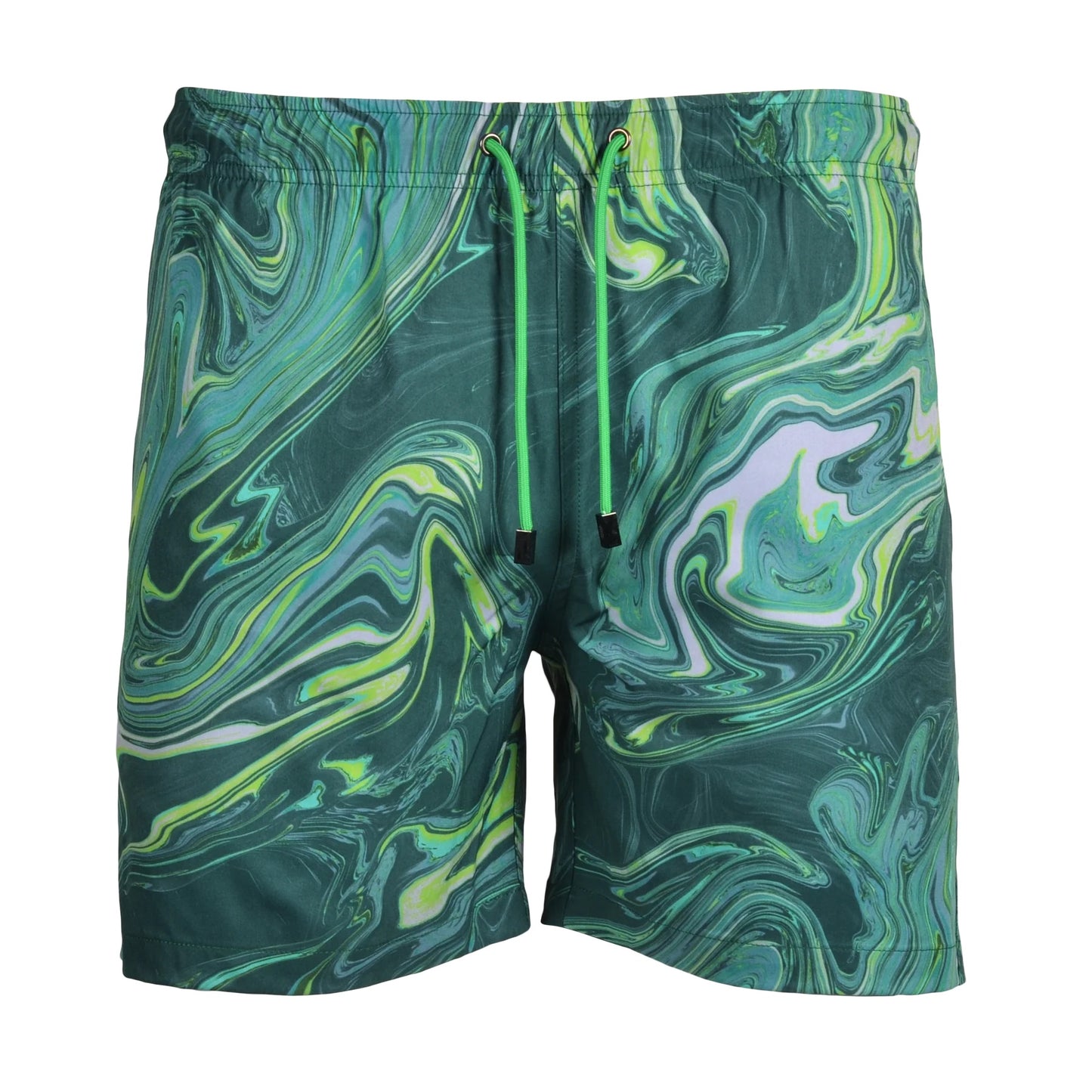 Moda Bandidos, Oil Green Swim Shorts