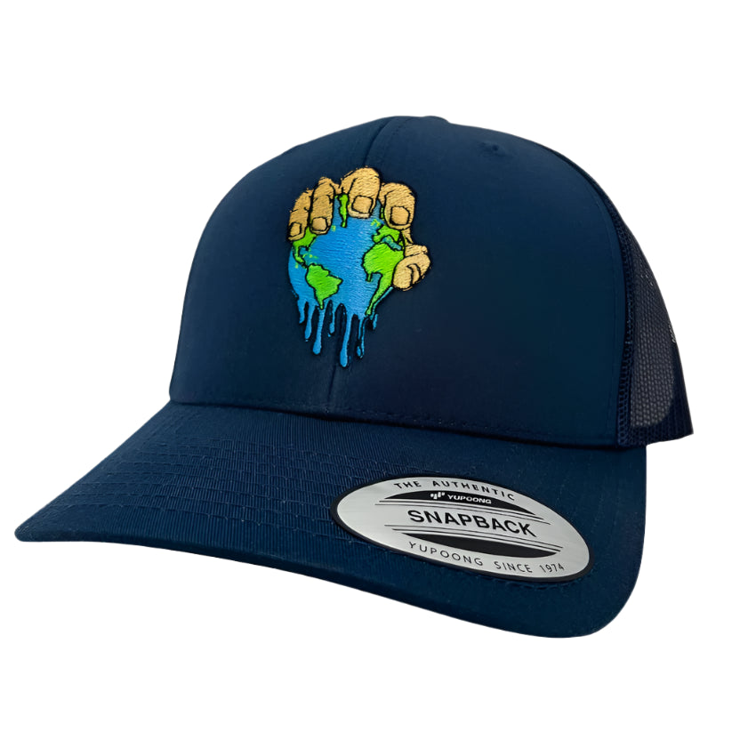 Hippy Shiz Melting Earth Cap - Navy