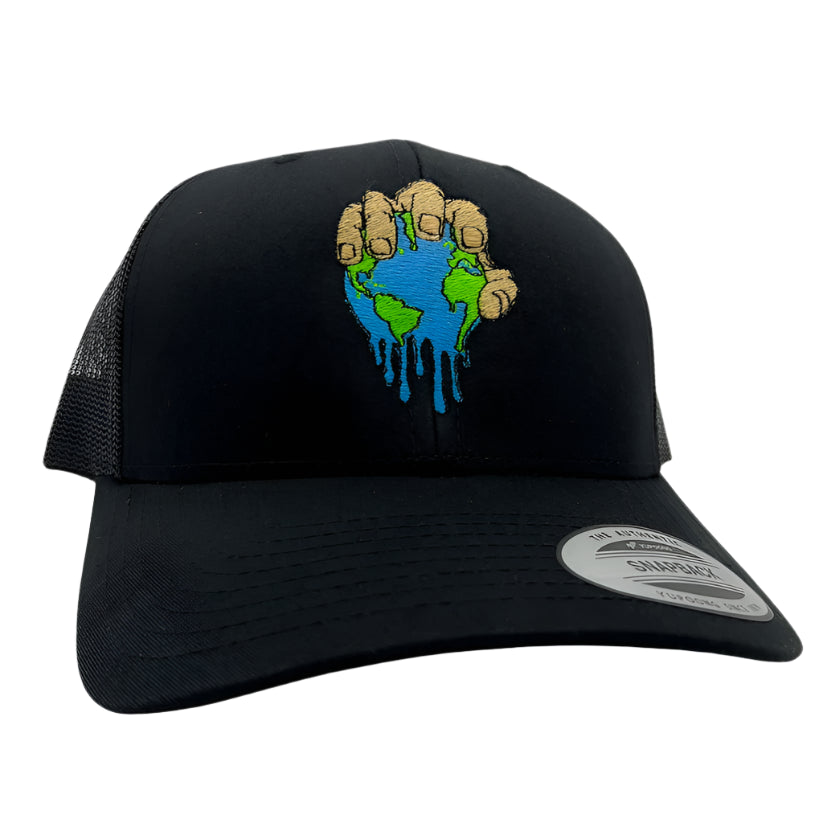 Hippy Shiz Melting Earth Cap - Black