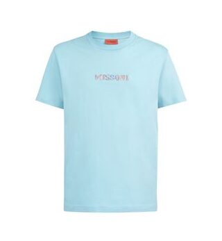 Missoni, Aquamarine Embroidered T-Shirt