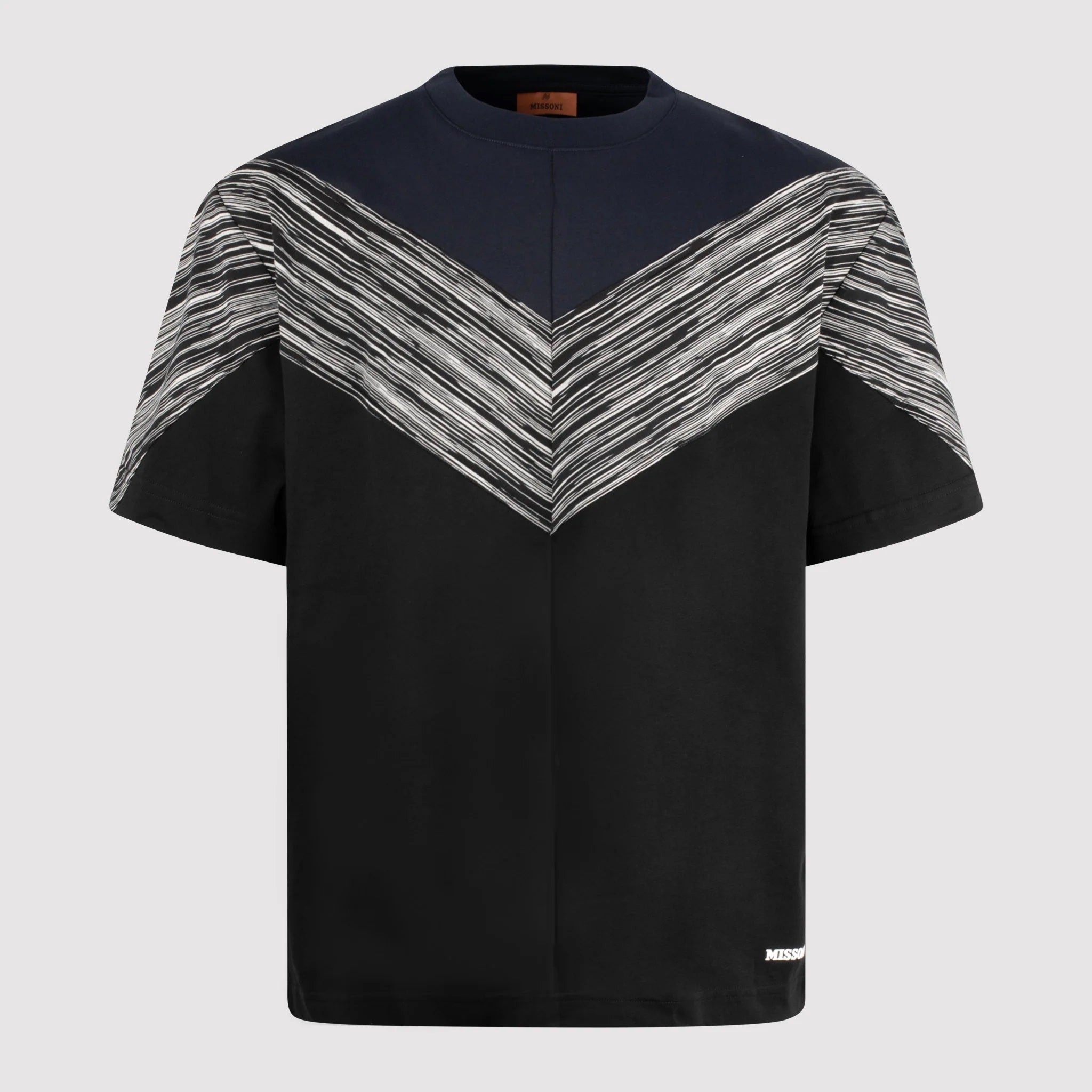 Missoni, Black/White Horizontal Stripes Tee