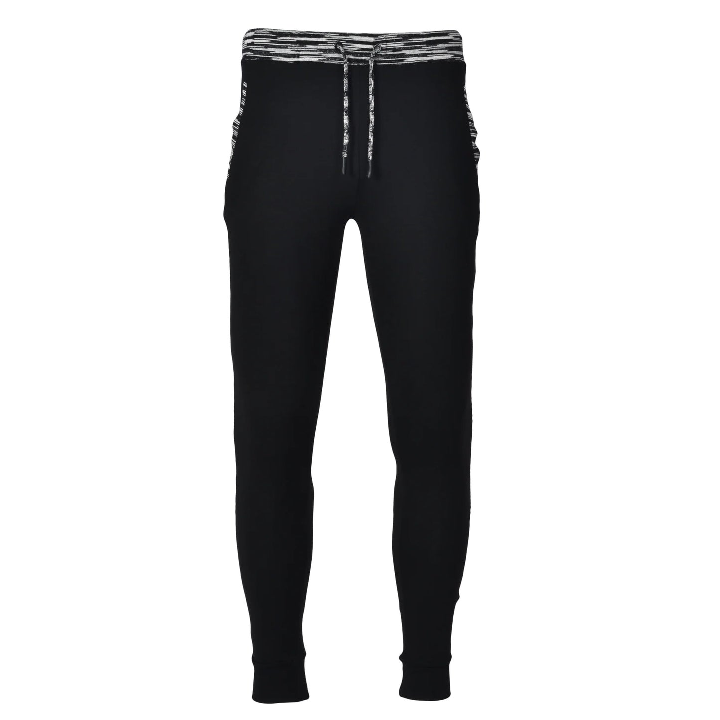 Moda Bandidos Spacedye Trim Cotton Joggers Black