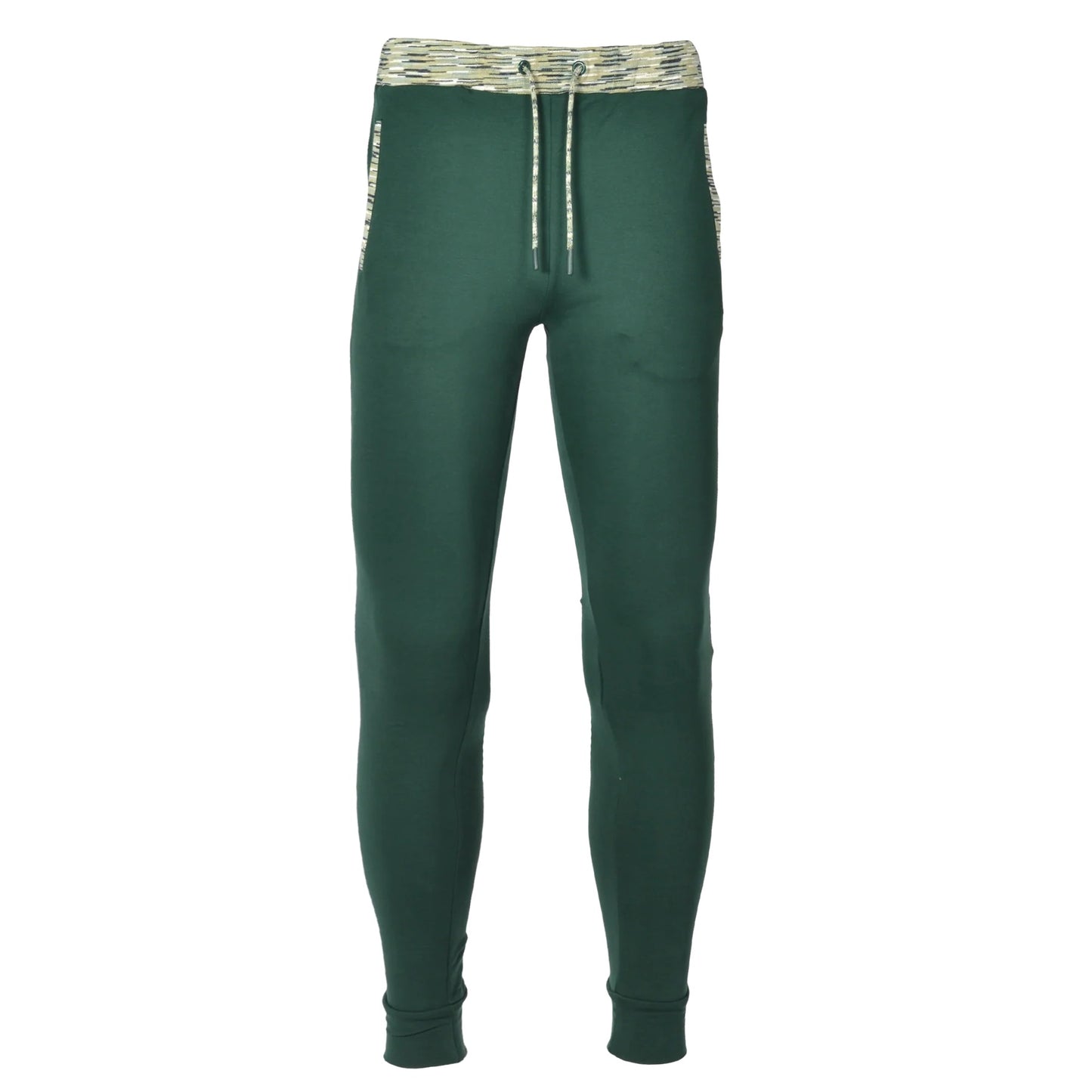 Moda Bandidos Spacedye Trim Cotton Joggers Green