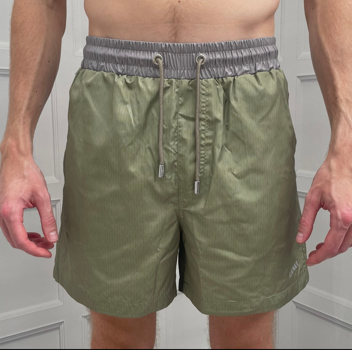 Lanka, Premium Swim Shorts Pattern Olive