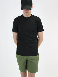 White Threads Plain Lightweight Premium T-Shirt Black