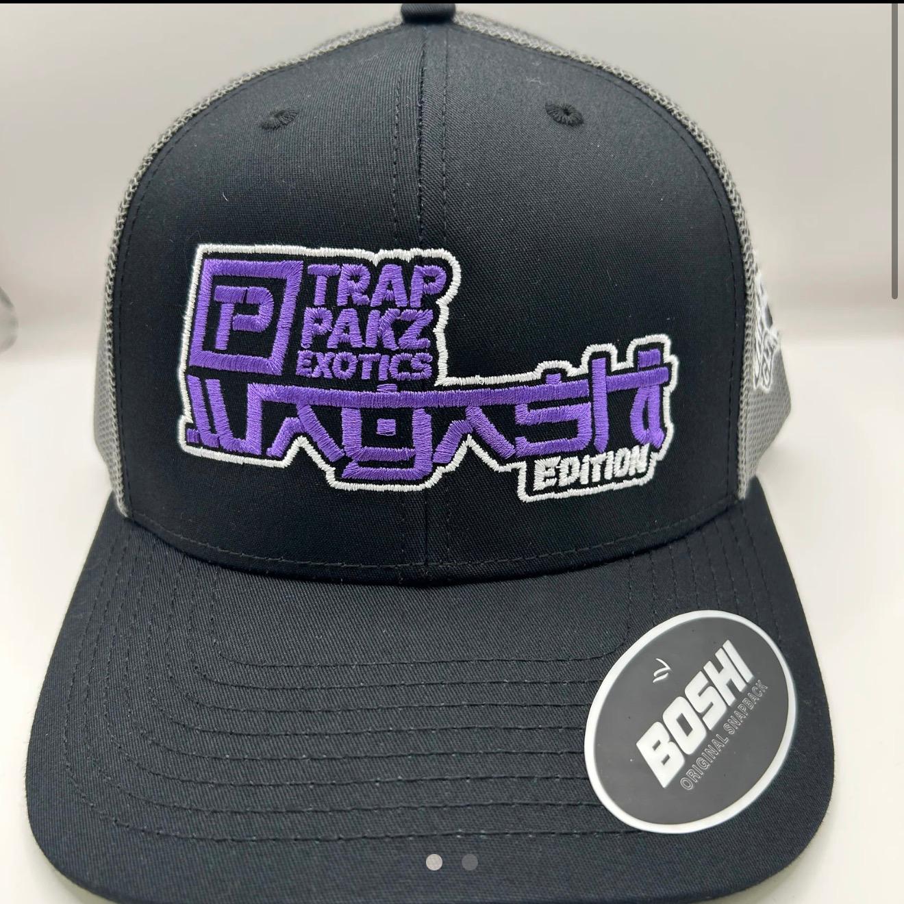 Trap Pakz Purple Symbols Cap - Black/Grey
