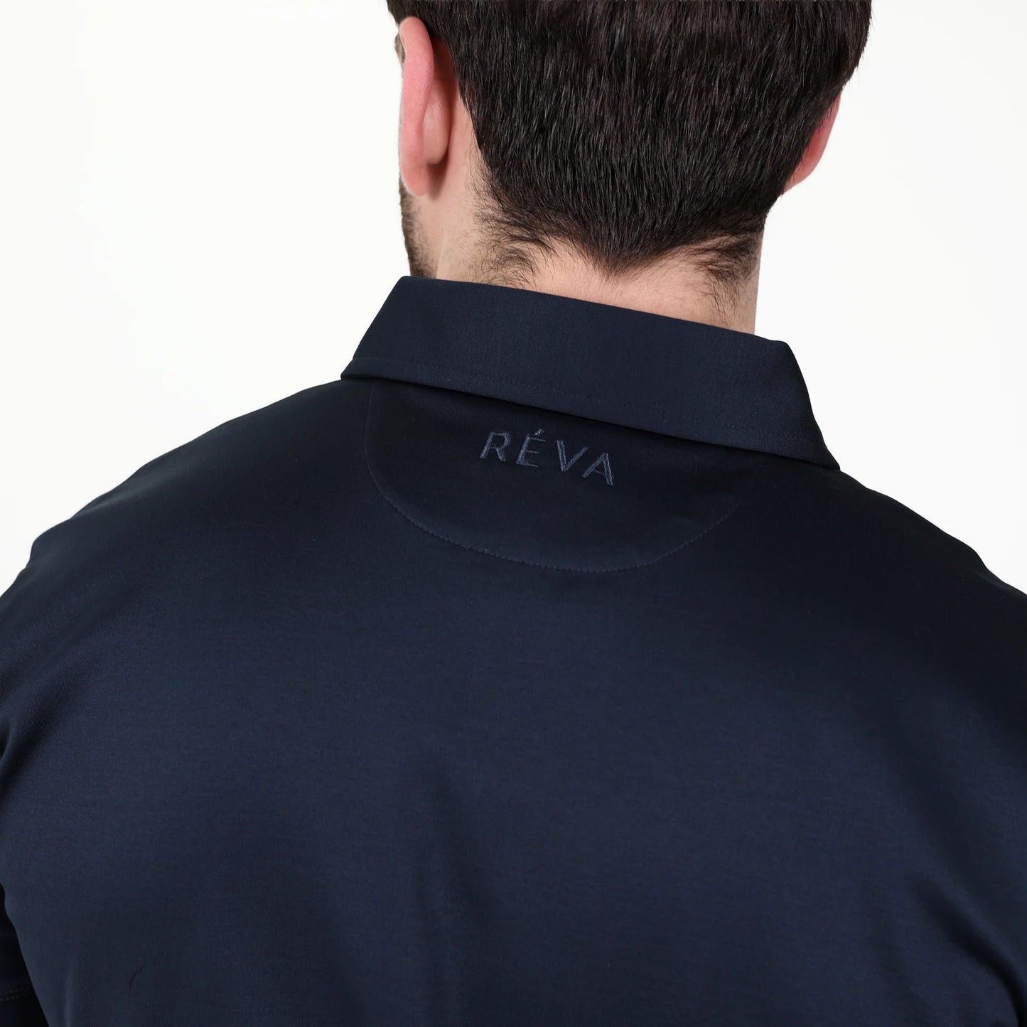 Reva Mercerised Polo -Navy Blue