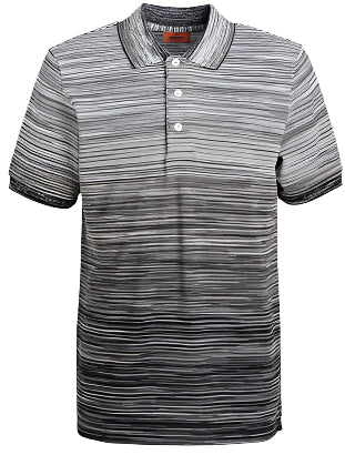 Missoni, Grey/White Spacedye Polo