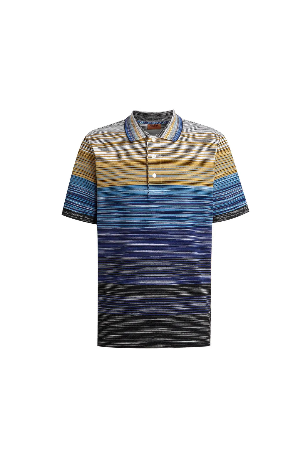 Missoni Polo, Yellow/Blue/Purple stripe collar