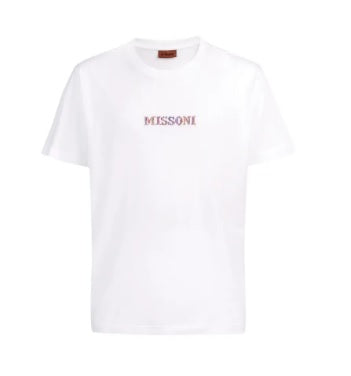 Missoni, White Embroidered T-Shirt