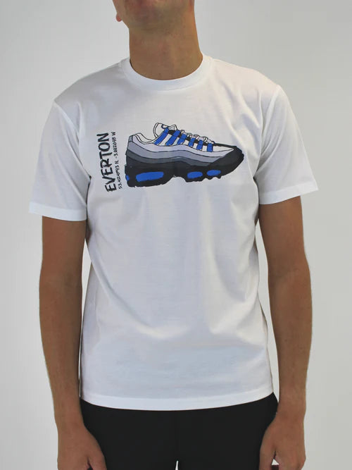 White Threads 110 Blue T-Shirt - White