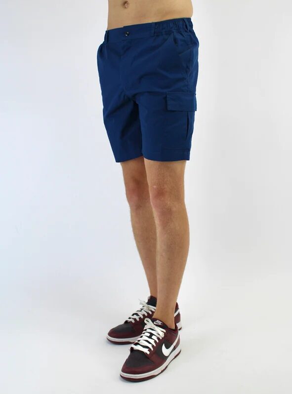 White Threads Navy Chino Shorts (Side Pocket)