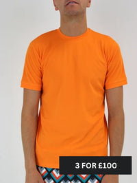 White Threads Plain Lightweight Premium T-Shirt - Orange