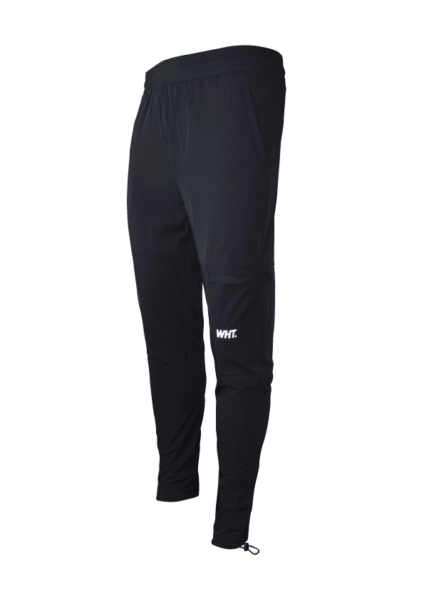 White Threads Black Combat Tracksuit Bottoms - Cavern Menswear