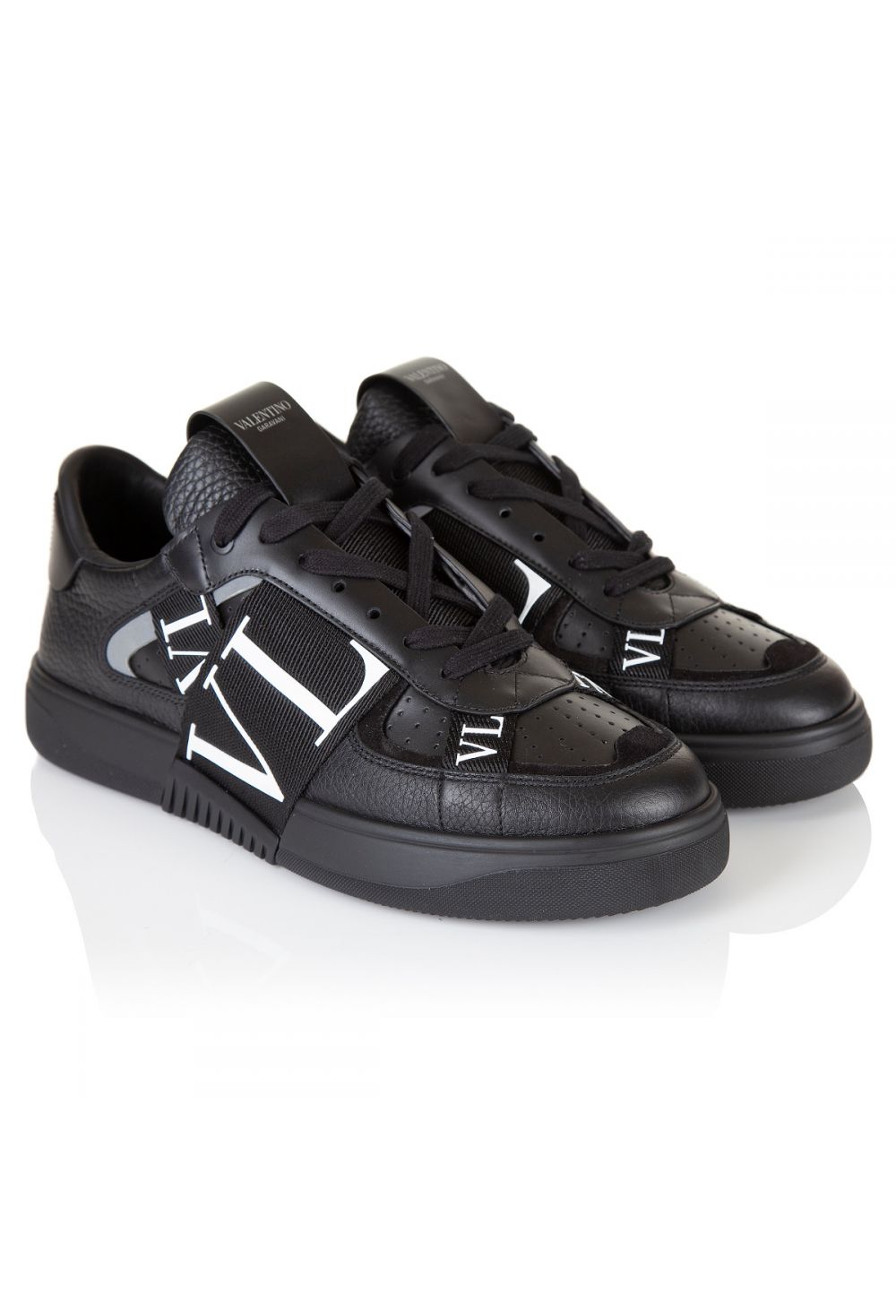 Valentino VL7N, black low top sneaker - Cavern Menswear