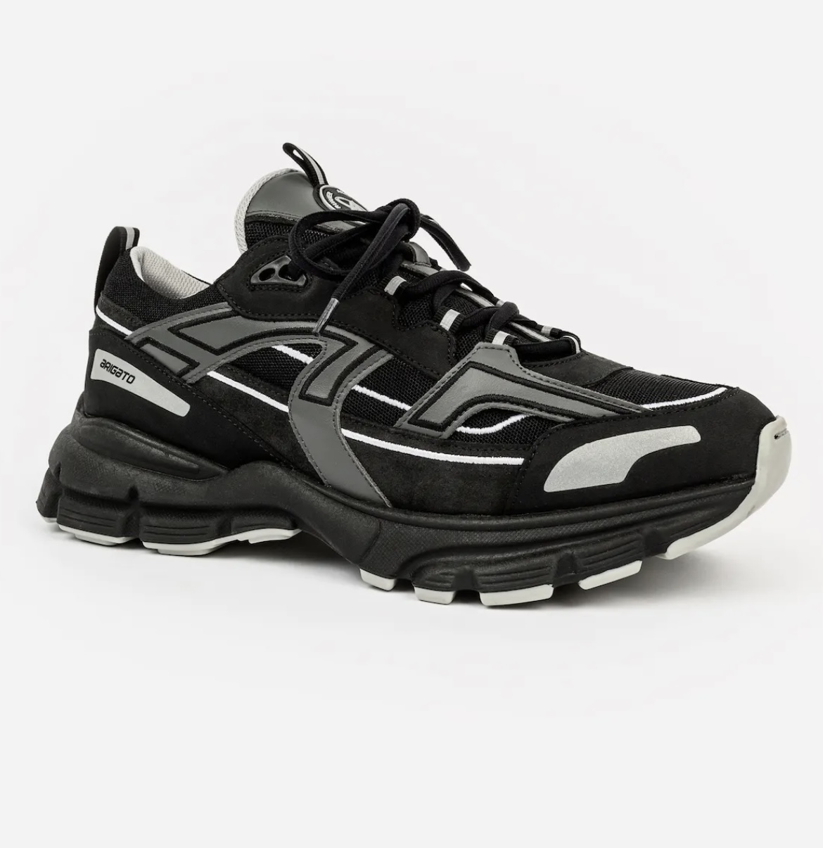 Axel Ariagato Marathon R Trail Runner, Black/Reflect - Cavern Menswear